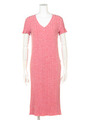 【BED＆BREAKFAST】Wide　Rib　V−Neck　Dress