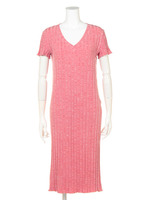 【BED＆BREAKFAST】Wide　Rib　V−Neck　Dress