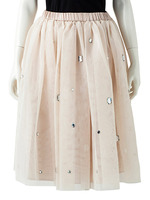 クリスタルチュールスカート