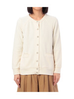 スウェット地カーディガン