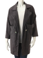 【ECURY】チェックビッグジャケット