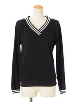 チルデンリブVネッククロススウェット