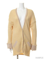 ボーダーニットカーディガン