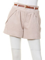 [L.B DAILY STOCK]ベルト付ショートパンツ