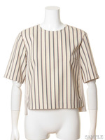 [Salon de Balcony]REGIMENTAL STRIPE BLOUSE