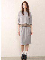 【Omekashi】チェックペンシルスカート