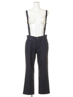 綿スラブデニムサス付きボーイズパンツ