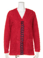 シャギーリボンカーディガン