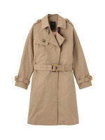 ハイウエスト比翼トレンチコート