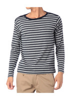 ボーダー長袖カットソー