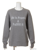 文字プリント トレーナー