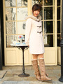 Foxファー付ダッフルコート