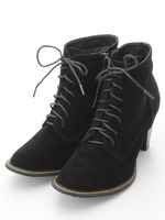 ヒールレースアップショートブーツ