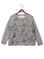 JCT NDL レース×ニット プルオーバー