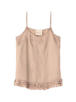 ティアードフリルヘムキャミブラウス