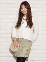 ファンシーツイードペンシルスカート