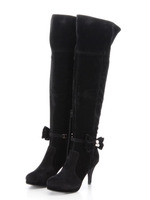 サイドリボンロングブーツ