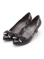 【JELLYBEANS】パールトリミングリボンパンプス