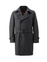 シャイニーストレッチヘリンボンVANKS シングルトレンチコート