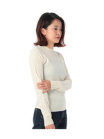 プチハイネックリブニット