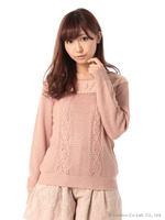 ヨークお花モチーフケーブルP/O