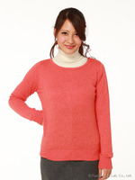 後ろボタンニット