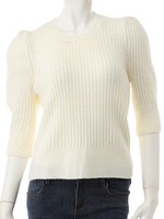 【ECURY】ショルダータックニットトップス