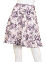 ワントーンフラワープリントスカート