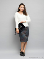 シャギーVニット