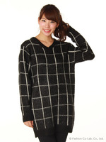 起毛ニットチュニック