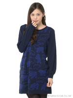 チャーリーふくれジャガードワンピース