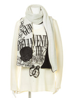 裏ボアマフラー付ニットソーチュニック