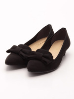 【HM】パールヒールリボンパンプス