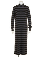 【Omekashi】ボーダータートルワンピー