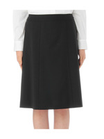 ウール混切り替えフレアスカート