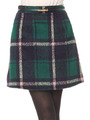 シャギーチェックAラインスカート