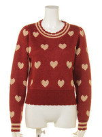 【Fi.n.t】ハートジャガードACニットPO