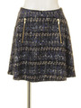 【GREED】Lame　Slab　Tweed　Flare　Skirt