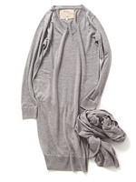 カシミヤ混ニットワンピース