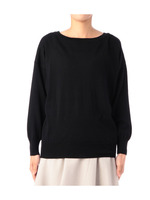 ボートネックハイゲージニットプルオーバー