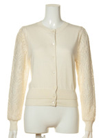 レースコンビカーディガン