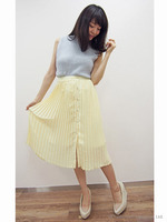 プリーツミモレスカート