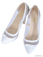 ポインテッドリボンパンプス