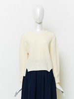 【BONICA　dot　GARDEN】畦編みニットPO