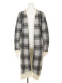 【CASUAL】モヘア混チェックガウン