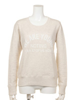 ロゴプリントトレーナー