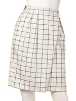 チェックラップタイトスカート