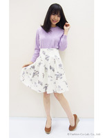 スモーキー花柄スカート