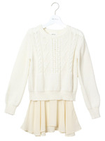 ケーブルニットプルオーバー