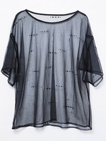 【IKUMI】IKUMI PRINT MESH T